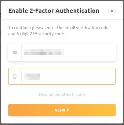NiceHash Enable 2-Factor Authentication